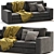 Elegant Bellotti-Ezio Sofa 2017 3D model small image 1