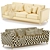 Sleek Timber Olio Sofa 3D model small image 4
