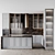 Adjustable Neoclassic Kitchen Unit 3D model small image 1