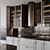 Adjustable Neoclassic Kitchen Unit 3D model small image 3