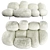 Italian Designer Edra Cipria Sofa 3D model small image 3