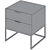 Modern Bedside Table Kobe Oak 3D model small image 4