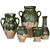 Assorted Set of Decorative Vases 3D model small image 2