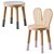 Modern Kids Table and Chairs 3D model small image 3