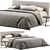 Modern Camille Bed 3D Model 3D model small image 1