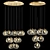 Elegant Crystal Pendant Chandelier 3D model small image 2