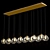 Elegant Crystal Pendant Chandelier 3D model small image 3