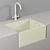 Elegant Rangemaster Black Ceramic Sink. 3D model small image 2