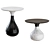 Modern Aqua Side Table Duo 3D model small image 4