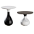 Modern Aqua Side Table Duo 3D model small image 7
