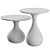 Modern Aqua Side Table Duo 3D model small image 11