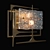 Elegant Geometric Glass Wall Lamp 3D model small image 1