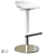 Gray Bar Stool 76cm Ikea 3D model small image 2