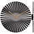 Gunmetal Statement Fan Wall Clock 3D model small image 2