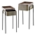 Luxe Lacquered Elephant Wood Table 3D model small image 1
