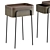 Luxe Lacquered Elephant Wood Table 3D model small image 2