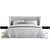 Luxurious Minotti Reeves Bed Model 3D model small image 2