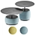 Bloom Midj Table Set Coastal 3D model small image 4
