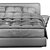 Sleek Minotti Roger Bed 3D model small image 4