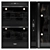 Whirlpool Black Stainless Kitchen Set 3D model small image 4