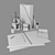 Office Desk Stationery Set 3D model small image 3