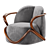 Giorgetti Hug Armchair 3D Model 3D model small image 2