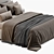Meridiani Stone Plus 3D Bed 3D model small image 3