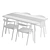 Solid Wood Otto Dining Set 3D model small image 8