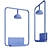 Modern LED Metal Wall Lamp 3D model small image 3