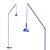 Sleek LED Reading Floor Lamp 3D model small image 4