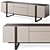 Elegant Grey TV Stand, Spacious 3D model small image 1