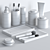 Bertocci Carrarino Marble Bathroom Set 3D model small image 3