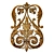 Quad Mesh Ornamental Decor Corona 3D model small image 1