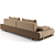 Luxury Modular Donovan Roll Sofa 3D model small image 3