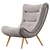  Lounge Chair with Ottoman 3D model small image 1