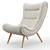  Lounge Chair with Ottoman 3D model small image 4