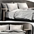 Modern V-Ray Noctis Bed 3D model small image 2