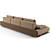 Luxurious Visionnaire Donovan Roll Sofa 3D model small image 3