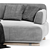 Natuzzi Cava 2 Seater Sofa 3D model small image 2