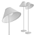 Sleek Sphere Floor Lamp 3D model small image 2