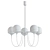 Modern Glass Ball Chandelier 3D model small image 2