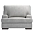 Elegant Armchair Mercado Design 3D model small image 2