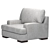 Elegant Armchair Mercado Design 3D model small image 3
