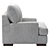 Elegant Armchair Mercado Design 3D model small image 4