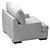 Elegant Armchair Mercado Design 3D model small image 5