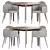 Rustic Dining Set: Laredoute Collection 3D model small image 1