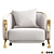 Luxury Italian Armchair by Rugiano 3D model small image 2