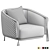 Luxury Italian Armchair by Rugiano 3D model small image 7