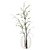 Glass Vase Indoor Plants Bouquet 3D model small image 3
