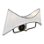 Curved Elegance Wall Sconce 3D model small image 1
